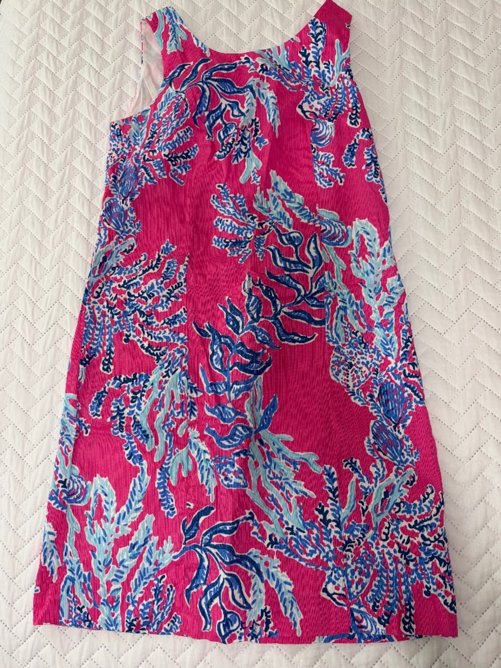 Lilly Pulitzer Pink and Blue Coral Seaweed Shift Dress - Picture 1 of 1